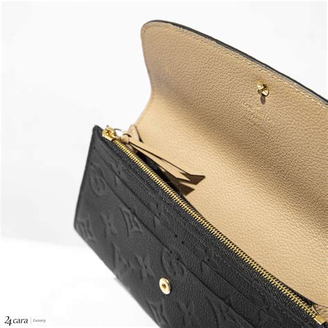 lv emilie wallet empreinte